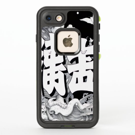 白黒の東京 LifeProof iPhoneケース (裏面)