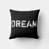 白黒の枕で夢を見る クッション (裏面)