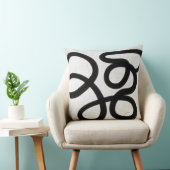 白黒の枕 クッション (椅子)