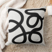 白黒の枕 クッション (ブランケット)