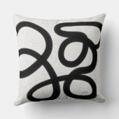 白黒の枕 クッション (裏面)