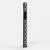 白黒の格子パターン Case-Mate iPhoneケース (裏面/右)