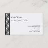 白黒の格子模様の名刺 名刺 (正面)