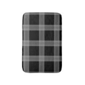 白黒の格子模様バスマット バスマット (正面縦)