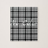 白黒の格子状ジグソーパズルデイジー ジグソーパズル (縦)