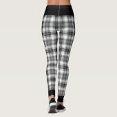 白黒の格子縞レギンス レギンス (裏面)
