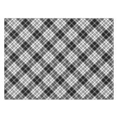 白黒の格子縞 テーブルクロス (正面(横))