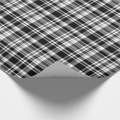 白黒の格子縞 ラッピングペーパー (角)