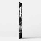 白黒の格子縞 Case-Mate iPhoneケース (裏面 / 左)