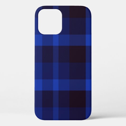 白黒の格子縞 Case-Mate iPhoneケース (裏面)