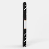 白黒の格子縞 Case-Mate iPhoneケース (裏面/右)