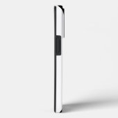 白黒の桃色の花のモノグラムストライプの Case-Mate iPhoneケース (裏面 / 右)