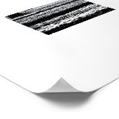 白黒の森のモチーフ。 ポスター (角)