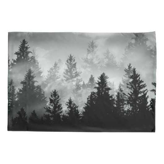 白黒の森の夢#2 #wall #decor #art 枕カバー (裏面)