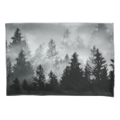 白黒の森の夢#2 #wall #decor #art 枕カバー (正面)