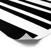 白黒の森の赤い緑の紫のスプラッシュ ポスター (角)