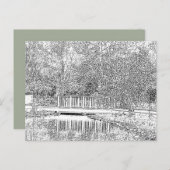 白黒の森 ポストカード (正面/裏面)