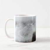 白黒の森、山 コーヒーマグカップ (左)
