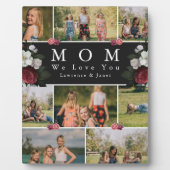 白黒の植物学フローラママ8 Photo Collage フォトプラーク (正面)