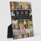 白黒の植物学フローラママ8 Photo Collage フォトプラーク (側面)