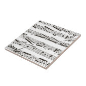 白黒の楽譜 タイル (側面)