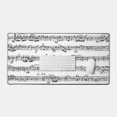 白黒の楽譜 デスクマット (キーボード&マウス)