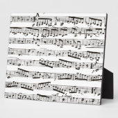 白黒の楽譜 フォトプラーク (側面)
