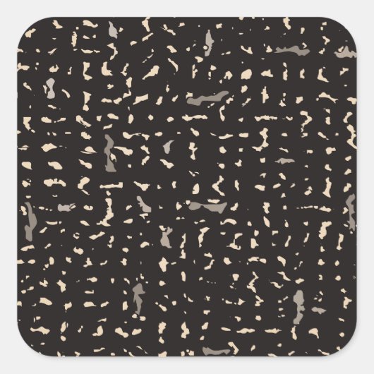 白黒の構成のノートブックのパターン スクエアシール (正面)