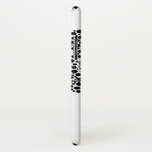 白黒の様式化されたツリーと名前 Case-Mate iPhoneケース (裏面/右)