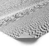 白黒の死の谷砂丘 ポスター (角)