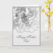 白黒の母の日カーネーションカード カード (黄色い花)