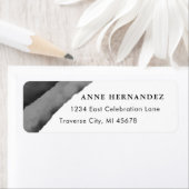 白黒の水の色モダン ラベル (インサイチュ)