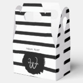 白黒の水彩手描き線 フェイバーボックス (オープン)