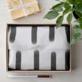 白黒の水彩手描き線 薄葉紙 (ギフト)