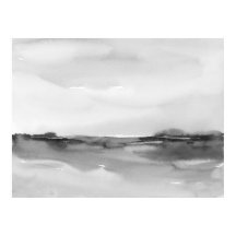 白黒の水彩(横) 2
