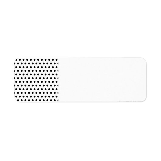 白黒の水玉模様パターン。ざらざら。 ラベル (正面)