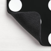 白黒の水玉模様-マウスパッド マウスパッド (コーナー)