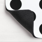 白黒の水玉模様-マウスパッド マウスパッド (コーナー)