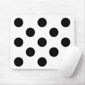 白黒の水玉模様-マウスパッド マウスパッド (マウス)