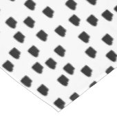 白黒の水色のブラシストローク テーブルクロス (アングル)