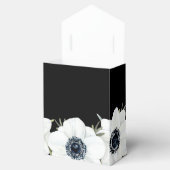 白黒の水色の花 フェイバーボックス (オープン)