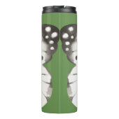 白黒の水色の蝶 タンブラー (裏面)