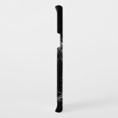 白黒の氷の割れ写真 Case-Mate iPhoneケース (裏面/右)