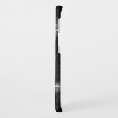 白黒の氷の割れ写真 Case-Mate iPhoneケース (裏面/左)