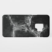 白黒の氷の割れ写真 Case-Mate iPhoneケース (裏面(横))