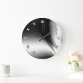 白黒の河口壁時計 ラージ壁時計 (ホーム)