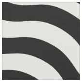 白黒の波状ストライプ ファブリック (クローズアップ)