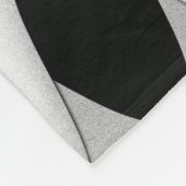 白黒の波 フリースブランケット (角)