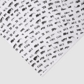 白黒の波 薄葉紙 (詳細)