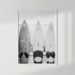 白黒の海岸サーフボード ポスター<br><div class="desc">夏と海辺の冒険のtouchをお持ち帰り、「白黒の海岸サーフボードのポスター」を使ってデッキへ。 壁に張り付けられた3枚のサーフボードを使った魅力的な白黒の写真で、リラックス沿岸の生活の自由な雰囲気を浮き彫りにした。このシンプルビーチはサーフィン文化の本質を捉えている。このポスターモダンは、沿岸インスパイアインテリアに最適で、あらゆる宇宙に時代を超えたビーチの魅力とエレガンスのtouchを追加す芸術的る。モノクロのパレットとビーチシーンのテーマは、視覚的に魅力的な焦点を作成し、リビングルーム、ベッドルーム、オフィスを強化するのに最適。この祝絶妙な作品での海岸生活の魅力と、そのデザインと夏の映像が海風の感覚を持ち、あなたの家の装飾に冒険を与えるスタイリッシュ。</div>